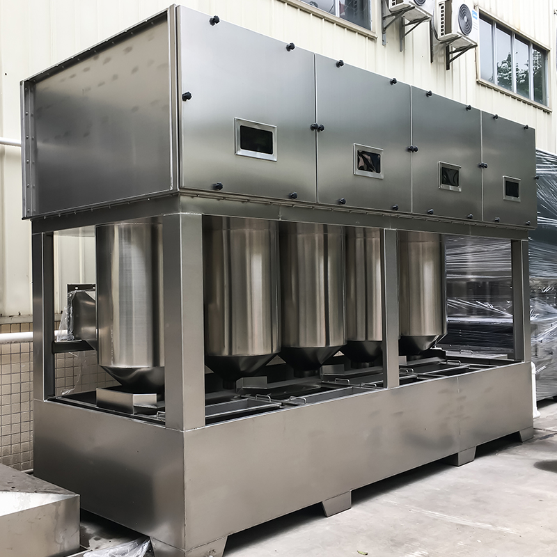 Menara semprotan siklon hibrida