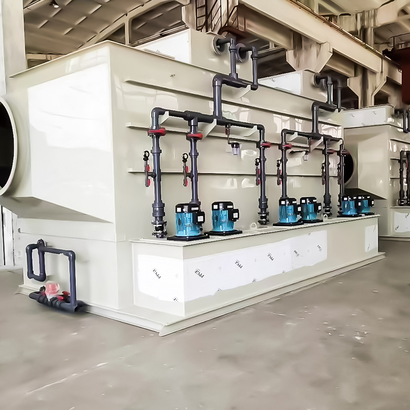 PP horizontal scrubber tower