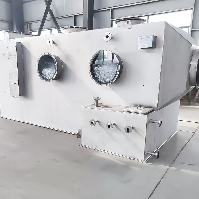 Menara scrubber horizontal baja tahan karat 304