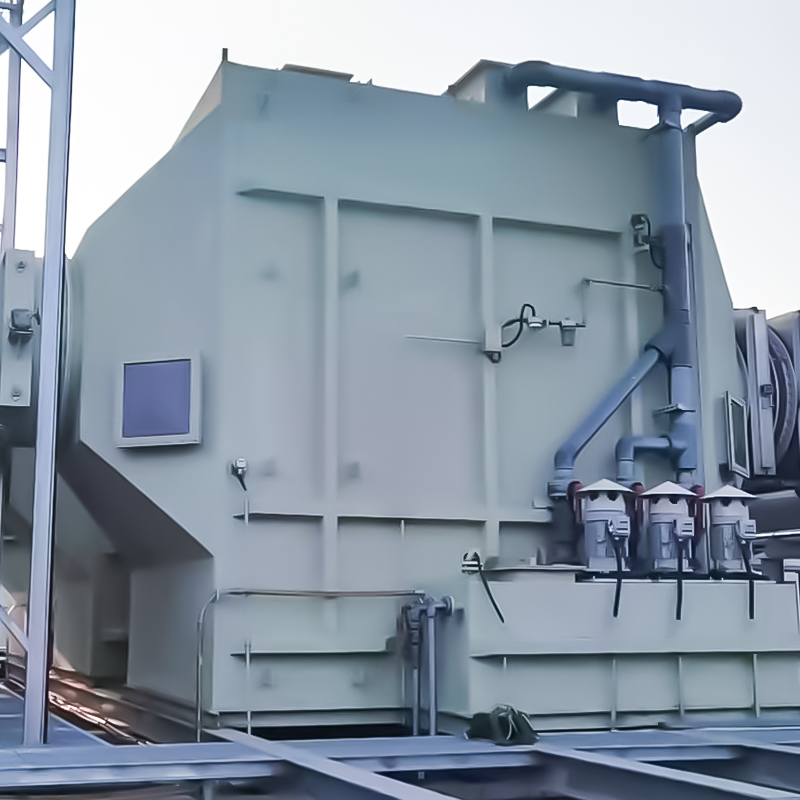 Menara scrubber horizontal FRP